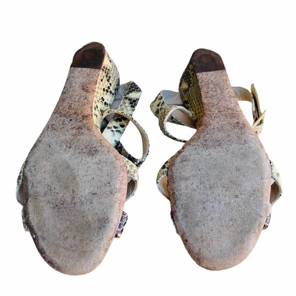 Jimmy Choo Snakeskin Strappy Sandals - Picture 5 of 5